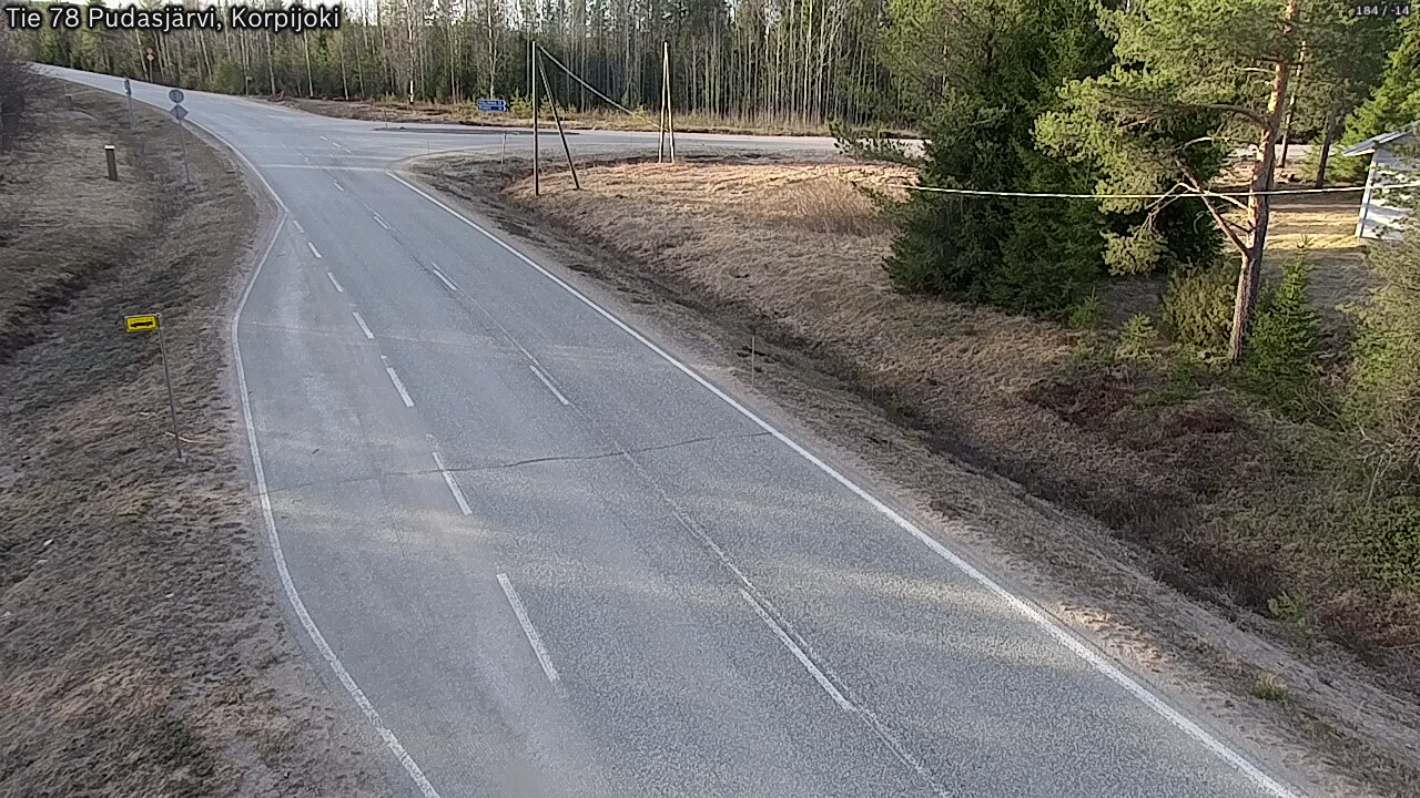 Kelikamerat Kuva Tie 78 Pudasjärvi, Korpijo, Pudasjärvi, Pohjois-Pohjanmaa