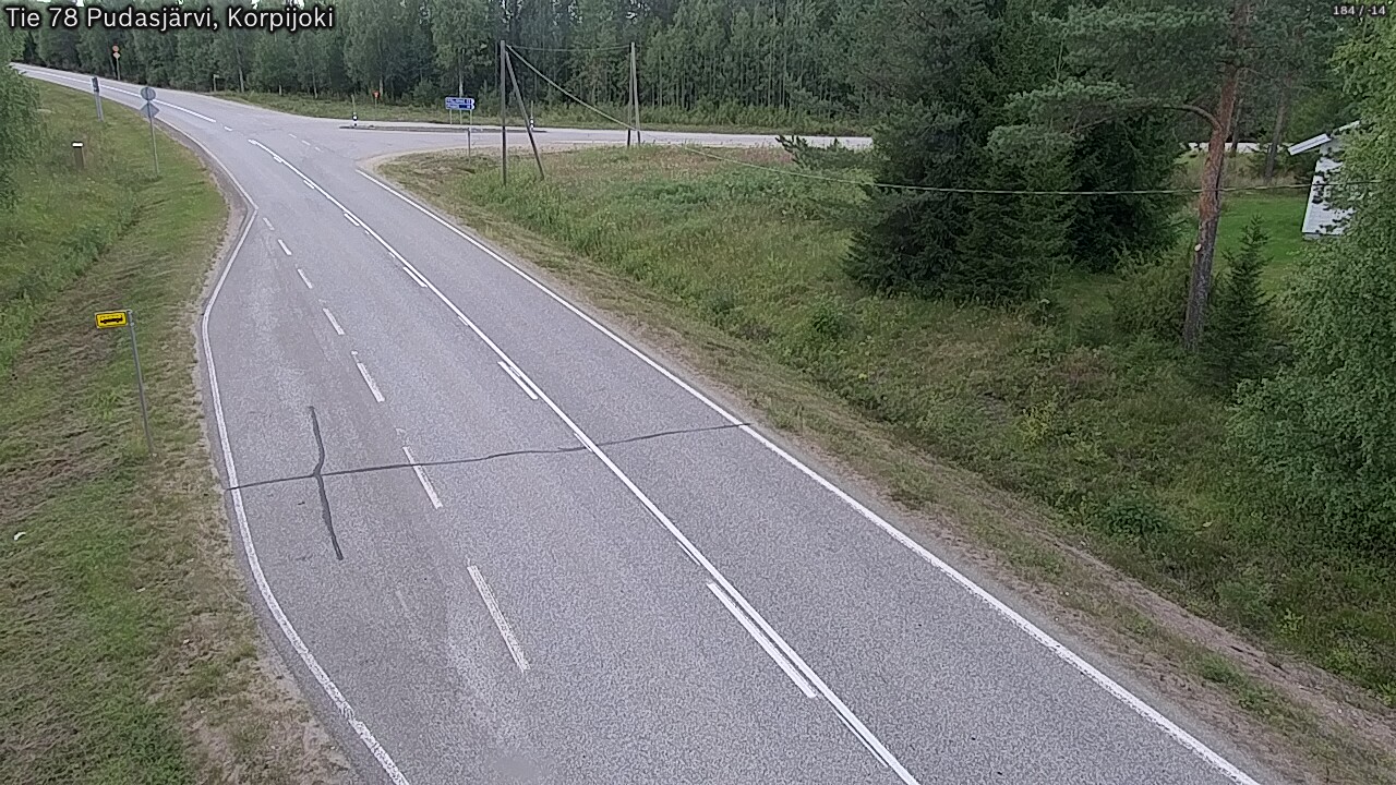 Kelikamerat Kuva Tie 78 Pudasjärvi, Korpijo, Pudasjärvi, Pohjois-Pohjanmaa