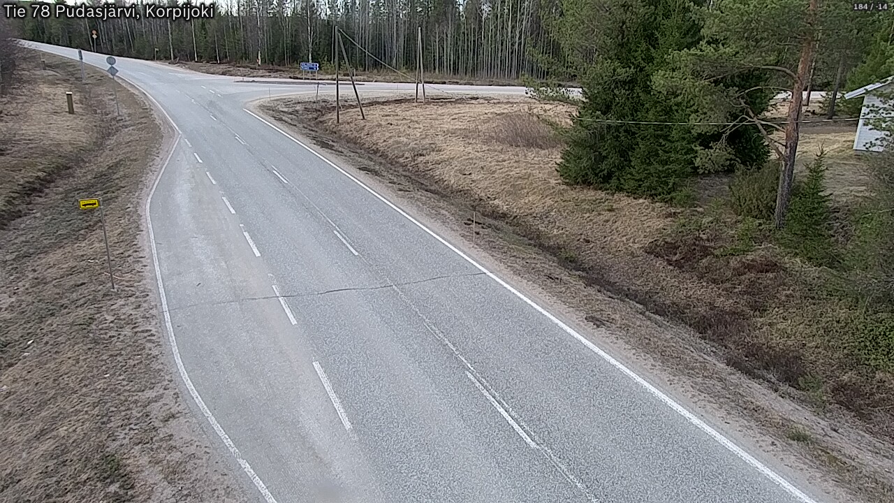 Kelikamerat Kuva Tie 78 Pudasjärvi, Korpijo, Pudasjärvi, Pohjois-Pohjanmaa