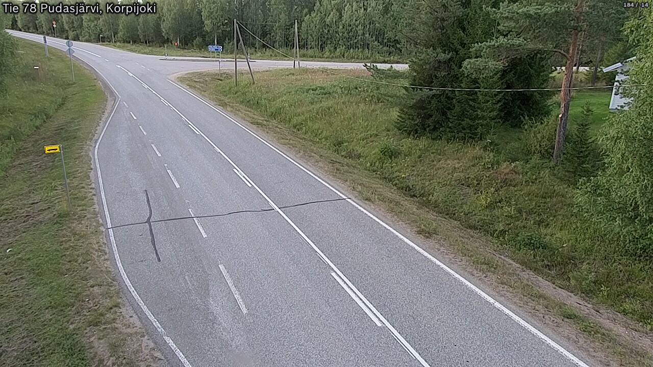 Kelikamerat Kuva Tie 78 Pudasjärvi, Korpijo, Pudasjärvi, Pohjois-Pohjanmaa
