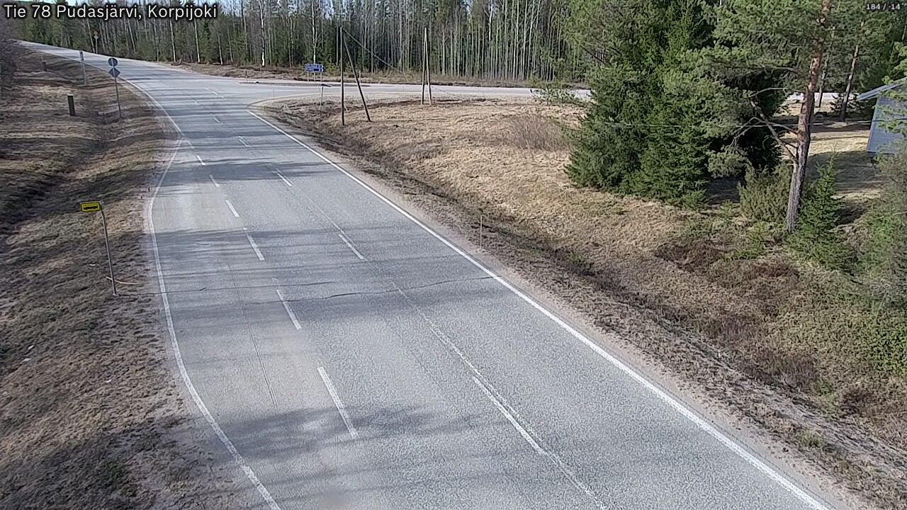 Kelikamerat Kuva Tie 78 Pudasjärvi, Korpijo, Pudasjärvi, Pohjois-Pohjanmaa