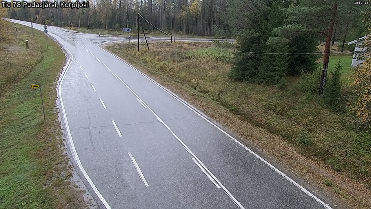 Kelikamerat Kuva Tie 78 Pudasjärvi, Korpijo, Pudasjärvi, Pohjois-Pohjanmaa