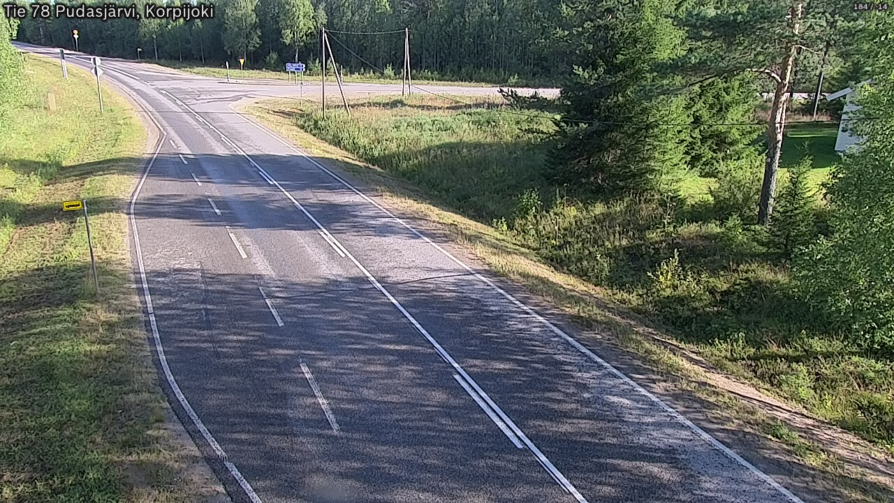 Kelikamerat Kuva Tie 78 Pudasjärvi, Korpijo, Pudasjärvi, Pohjois-Pohjanmaa