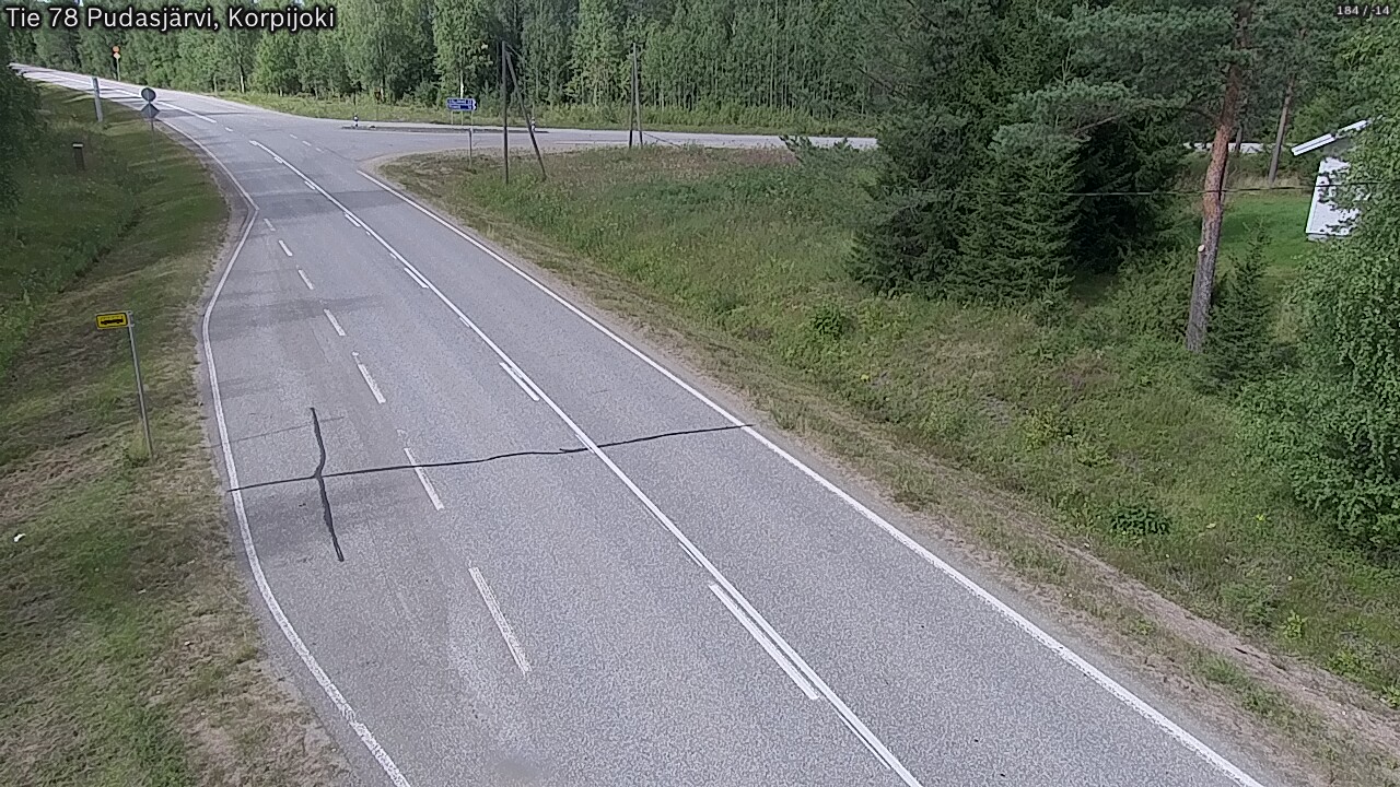 Kelikamerat Kuva Tie 78 Pudasjärvi, Korpijo, Pudasjärvi, Pohjois-Pohjanmaa