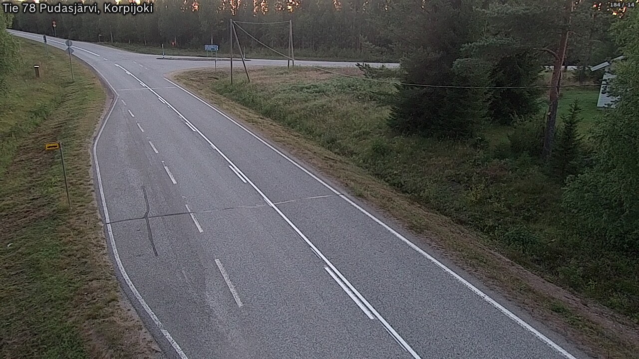 Kelikamerat Kuva Tie 78 Pudasjärvi, Korpijo, Pudasjärvi, Pohjois-Pohjanmaa