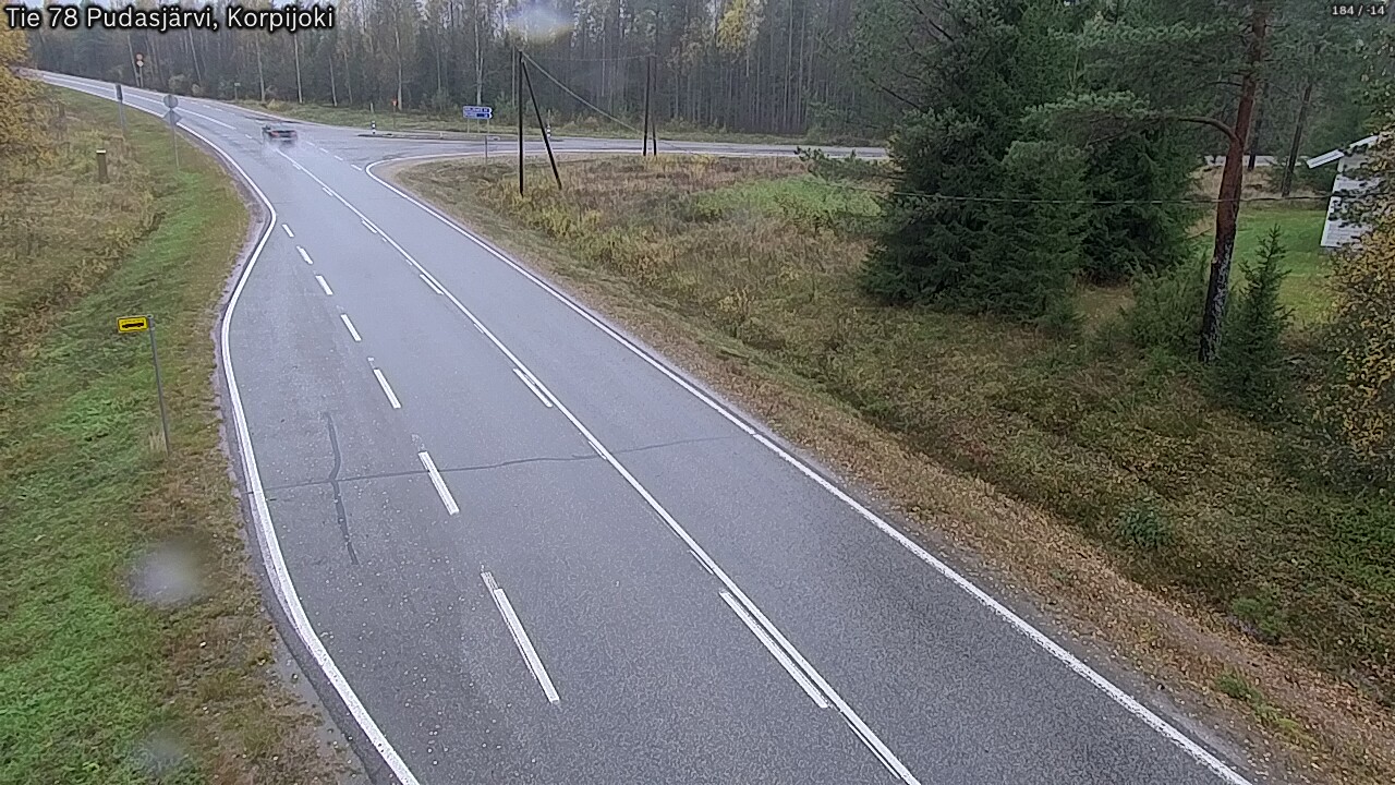 Kelikamerat Kuva Tie 78 Pudasjärvi, Korpijo, Pudasjärvi, Pohjois-Pohjanmaa