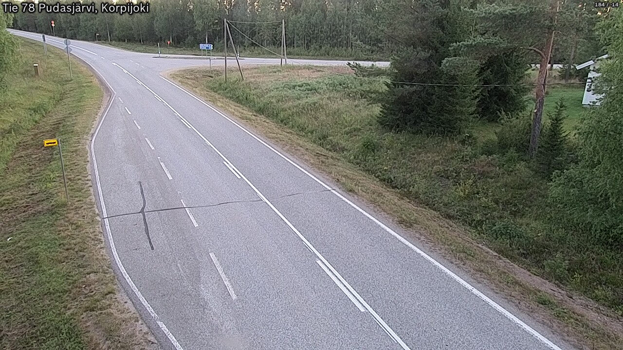 Kelikamerat Kuva Tie 78 Pudasjärvi, Korpijo, Pudasjärvi, Pohjois-Pohjanmaa