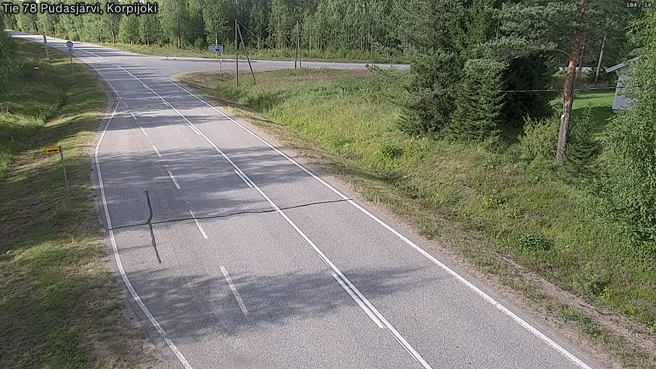 Kelikamerat Kuva Tie 78 Pudasjärvi, Korpijo, Pudasjärvi, Pohjois-Pohjanmaa