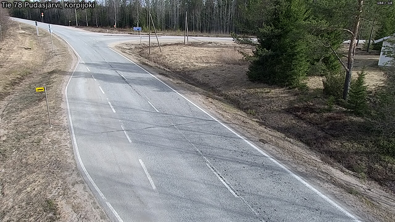 Kelikamerat Kuva Tie 78 Pudasjärvi, Korpijo, Pudasjärvi, Pohjois-Pohjanmaa