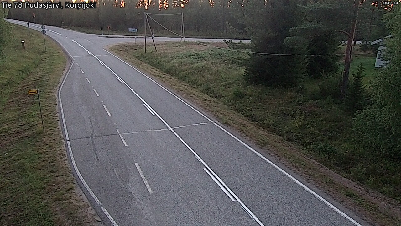 Kelikamerat Kuva Tie 78 Pudasjärvi, Korpijo, Pudasjärvi, Pohjois-Pohjanmaa