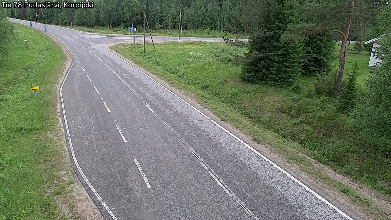 Kelikamerat Kuva Tie 78 Pudasjärvi, Korpijo, Pudasjärvi, Pohjois-Pohjanmaa