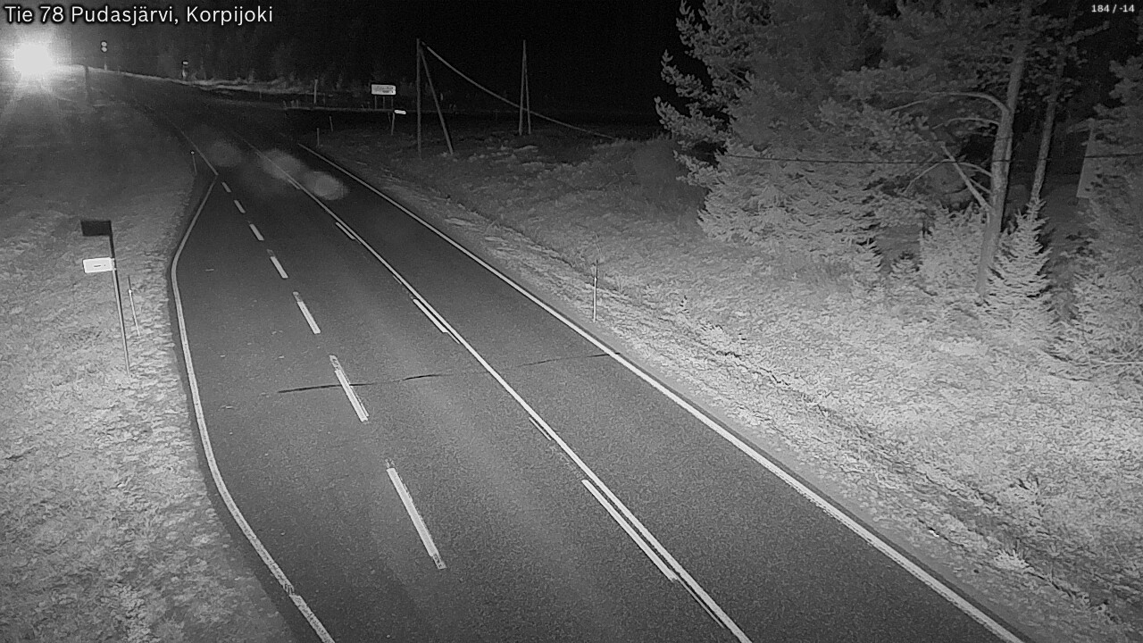 Kelikamerat Kuva Tie 78 Pudasjärvi, Korpijo, Pudasjärvi, Pohjois-Pohjanmaa
