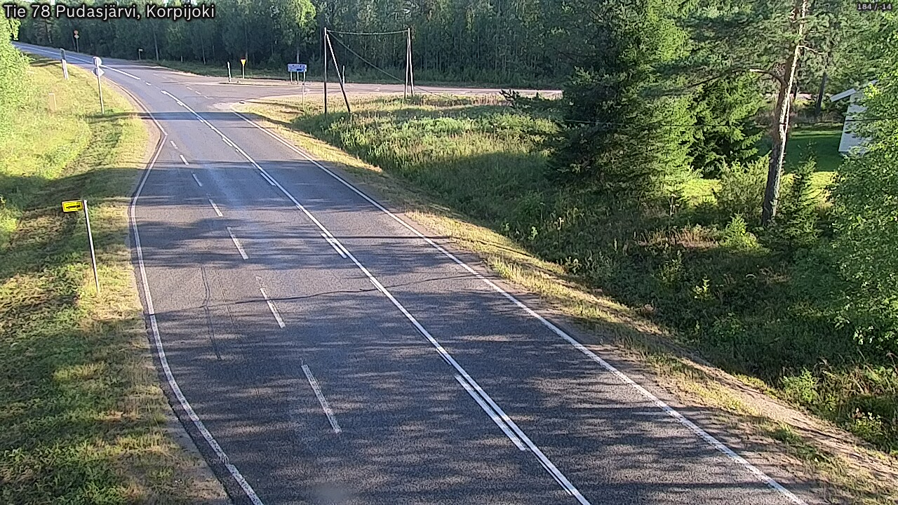 Kelikamerat Kuva Tie 78 Pudasjärvi, Korpijo, Pudasjärvi, Pohjois-Pohjanmaa