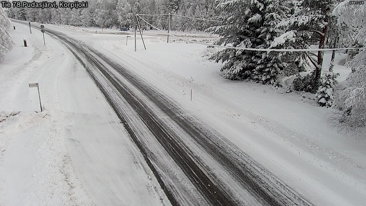 Kelikamerat Kuva Tie 78 Pudasjärvi, Korpijo, Pudasjärvi, Pohjois-Pohjanmaa