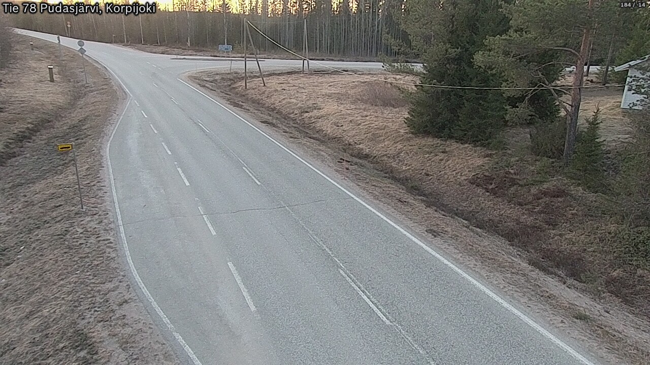 Kelikamerat Kuva Tie 78 Pudasjärvi, Korpijo, Pudasjärvi, Pohjois-Pohjanmaa