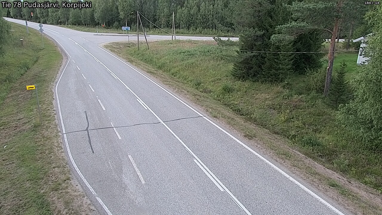 Kelikamerat Kuva Tie 78 Pudasjärvi, Korpijo, Pudasjärvi, Pohjois-Pohjanmaa