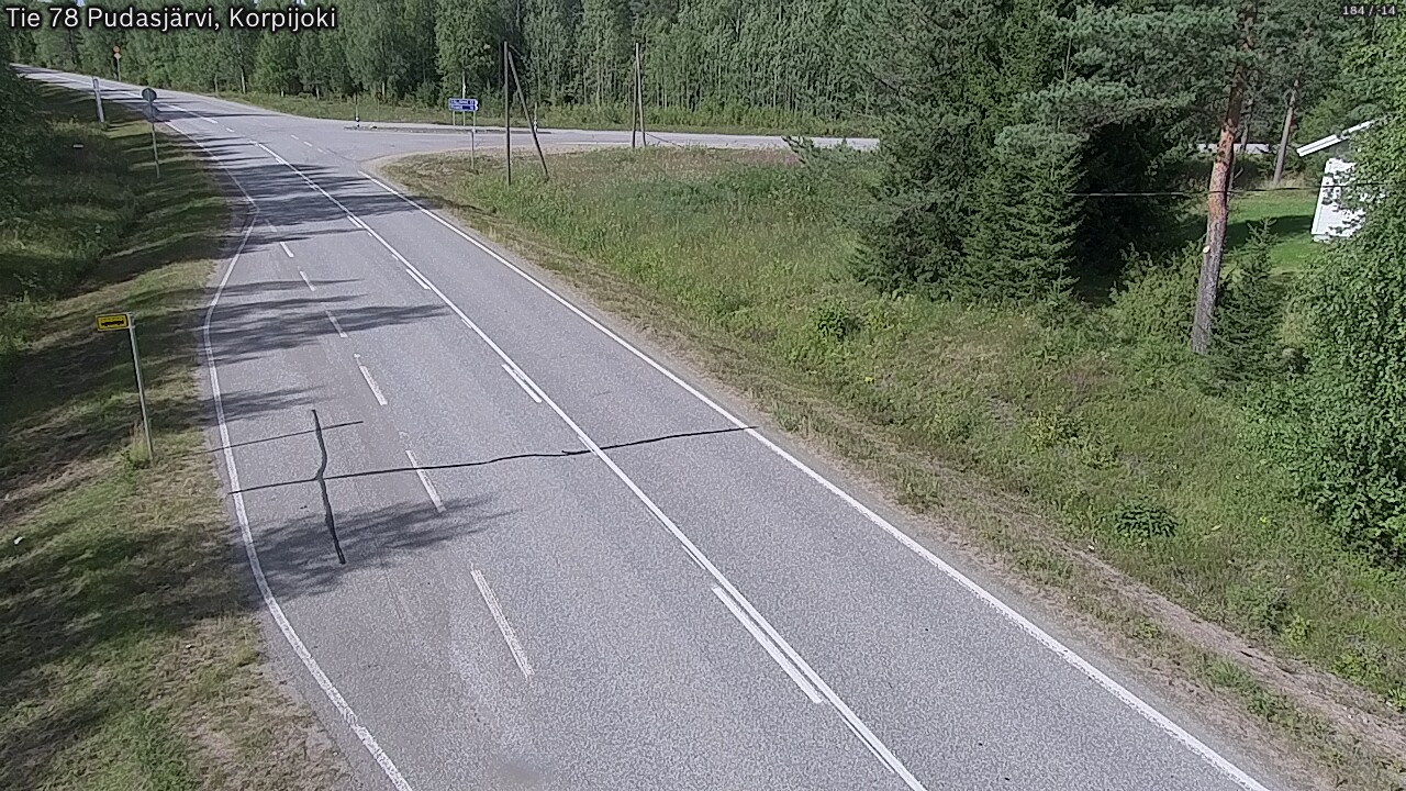 Kelikamerat Kuva Tie 78 Pudasjärvi, Korpijo, Pudasjärvi, Pohjois-Pohjanmaa