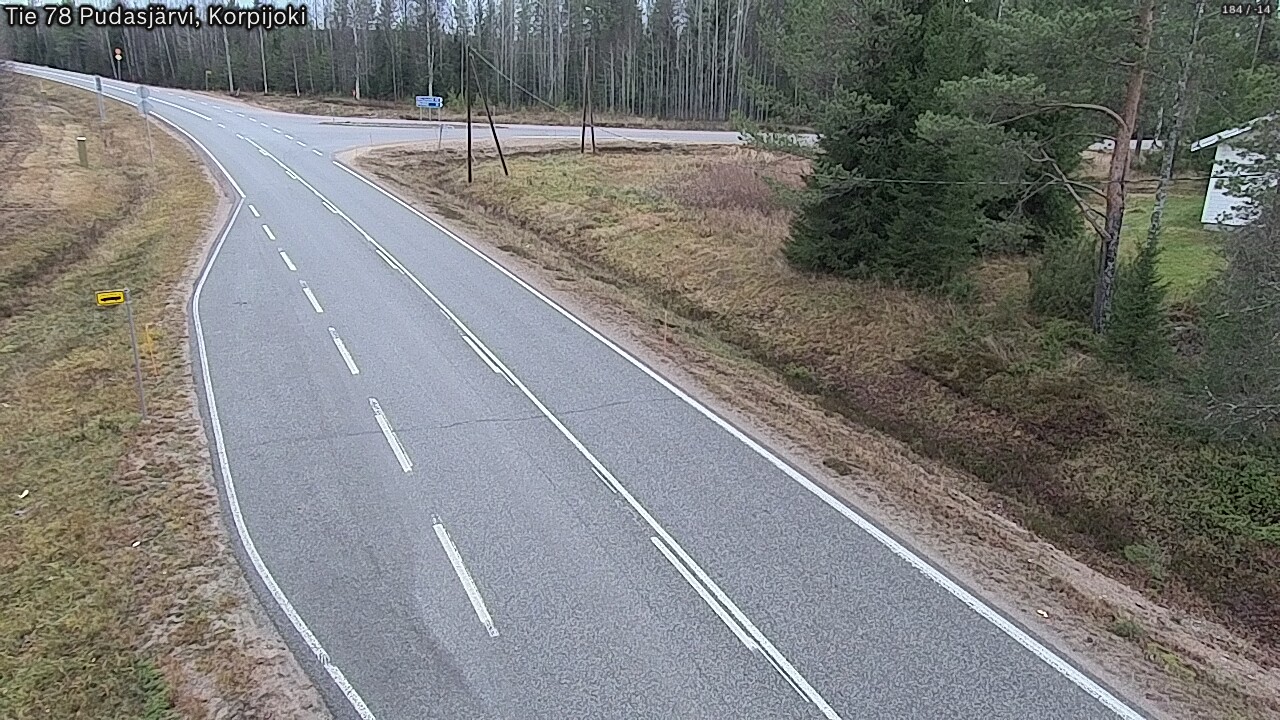 Kelikamerat Kuva Tie 78 Pudasjärvi, Korpijo, Pudasjärvi, Pohjois-Pohjanmaa