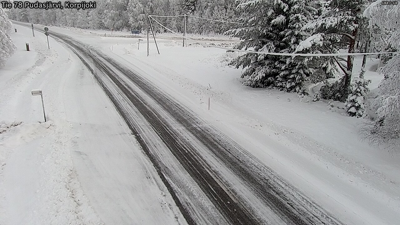 Kelikamerat Kuva Tie 78 Pudasjärvi, Korpijo, Pudasjärvi, Pohjois-Pohjanmaa