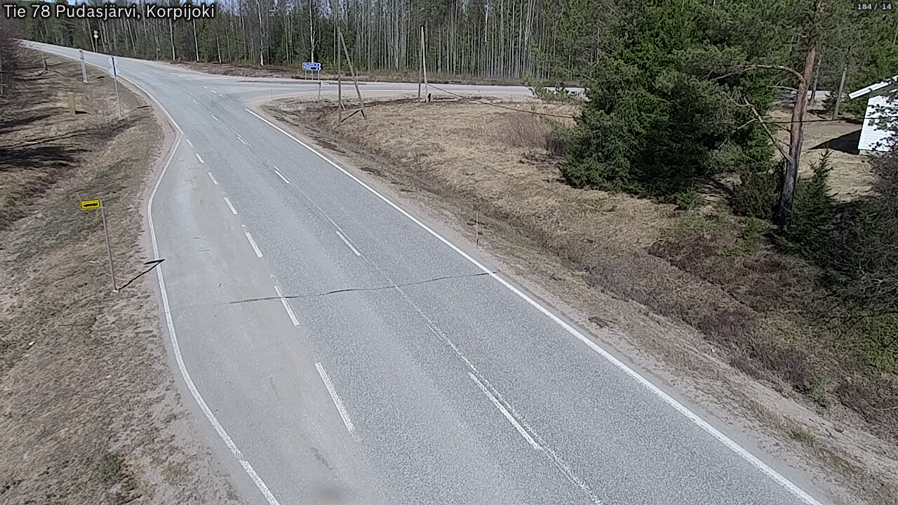 Kelikamerat Kuva Tie 78 Pudasjärvi, Korpijo, Pudasjärvi, Pohjois-Pohjanmaa