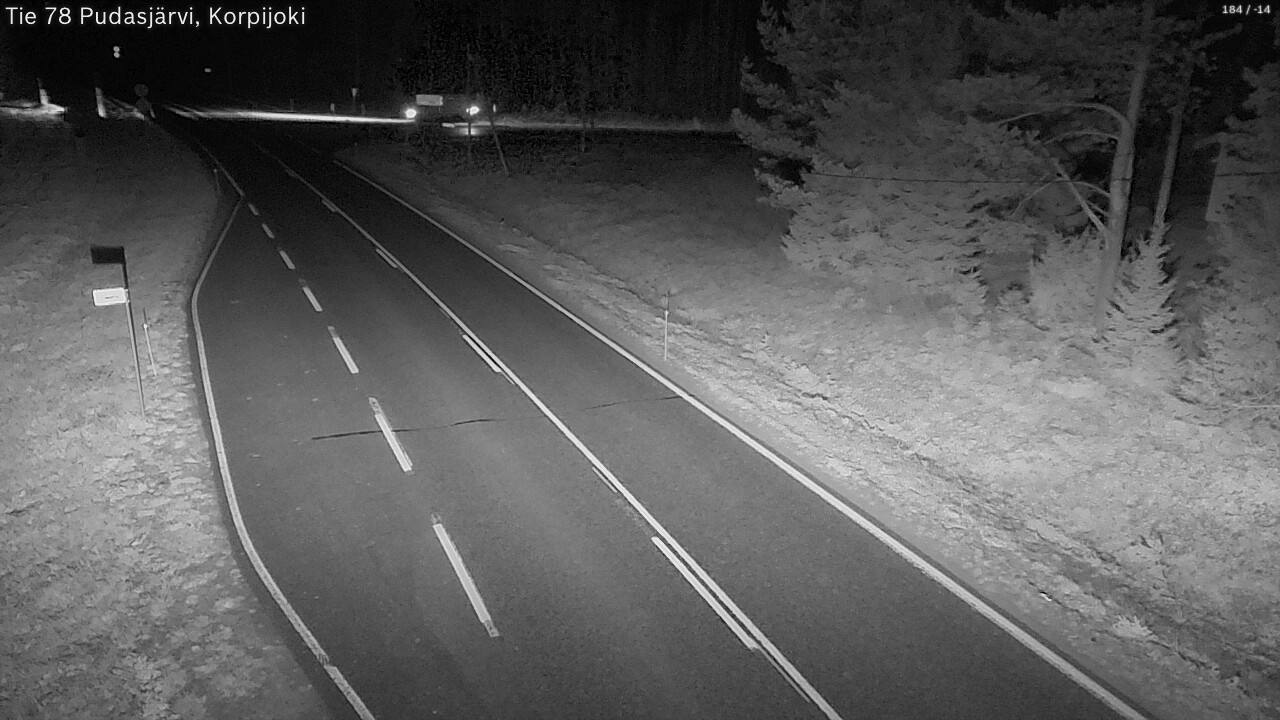 Kelikamerat Kuva Tie 78 Pudasjärvi, Korpijo, Pudasjärvi, Pohjois-Pohjanmaa