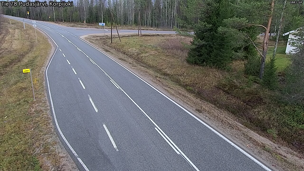 Kelikamerat Kuva Tie 78 Pudasjärvi, Korpijo, Pudasjärvi, Pohjois-Pohjanmaa