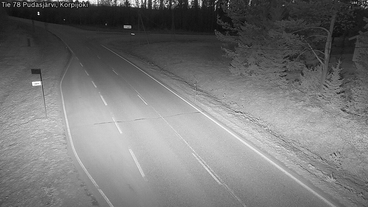 Kelikamerat Kuva Tie 78 Pudasjärvi, Korpijo, Pudasjärvi, Pohjois-Pohjanmaa
