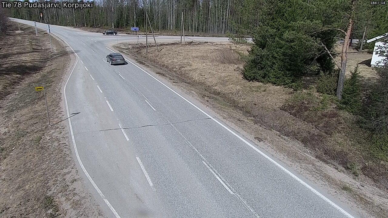 Kelikamerat Kuva Tie 78 Pudasjärvi, Korpijo, Pudasjärvi, Pohjois-Pohjanmaa