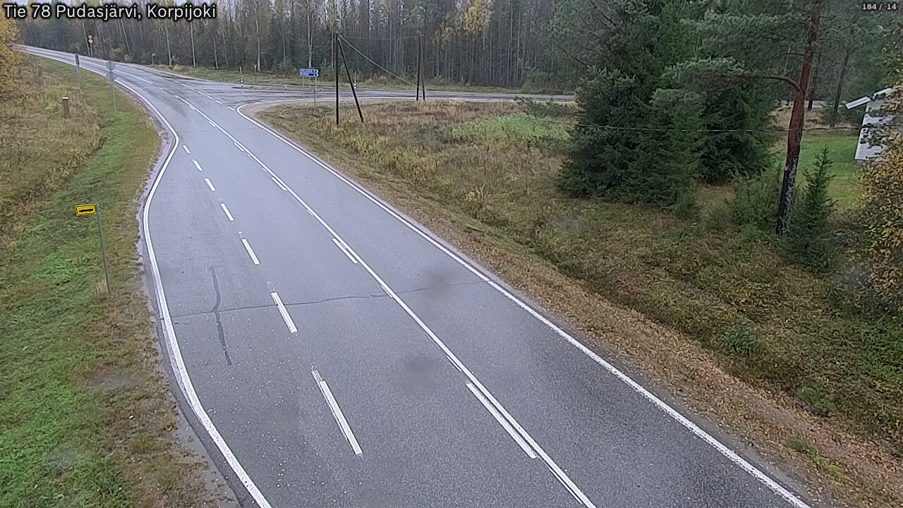 Kelikamerat Kuva Tie 78 Pudasjärvi, Korpijo, Pudasjärvi, Pohjois-Pohjanmaa