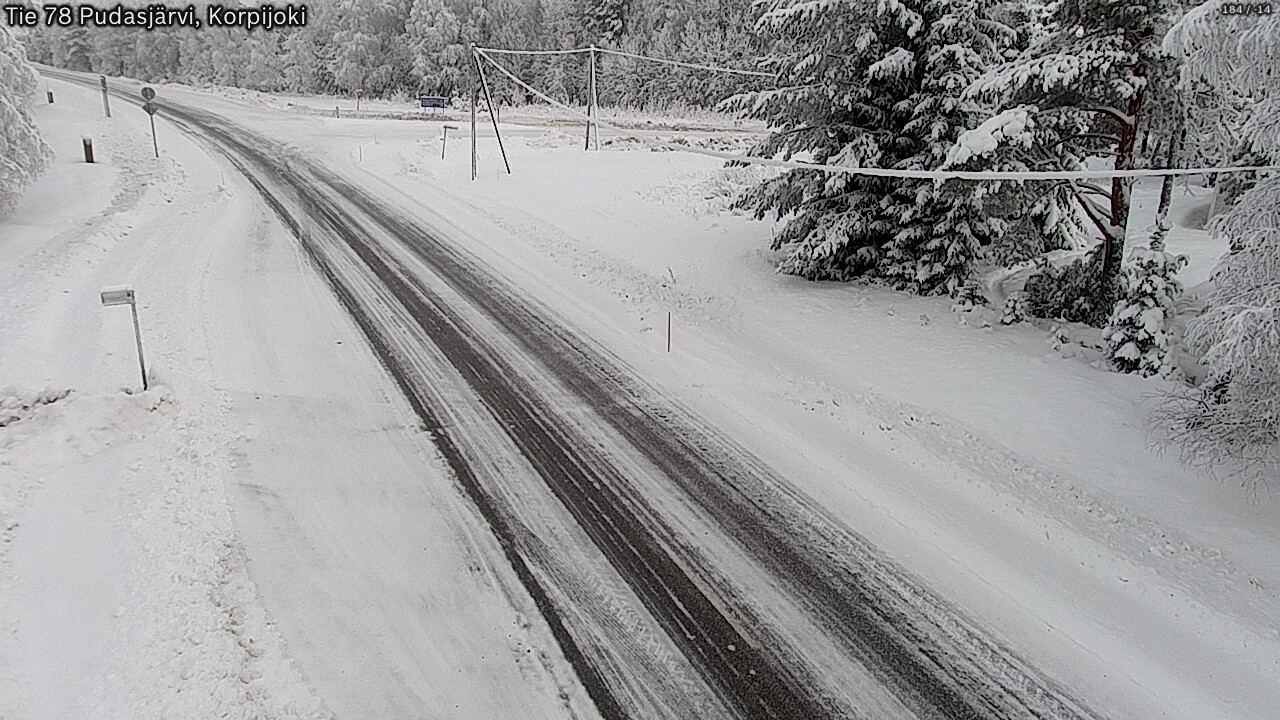 Kelikamerat Kuva Tie 78 Pudasjärvi, Korpijo, Pudasjärvi, Pohjois-Pohjanmaa