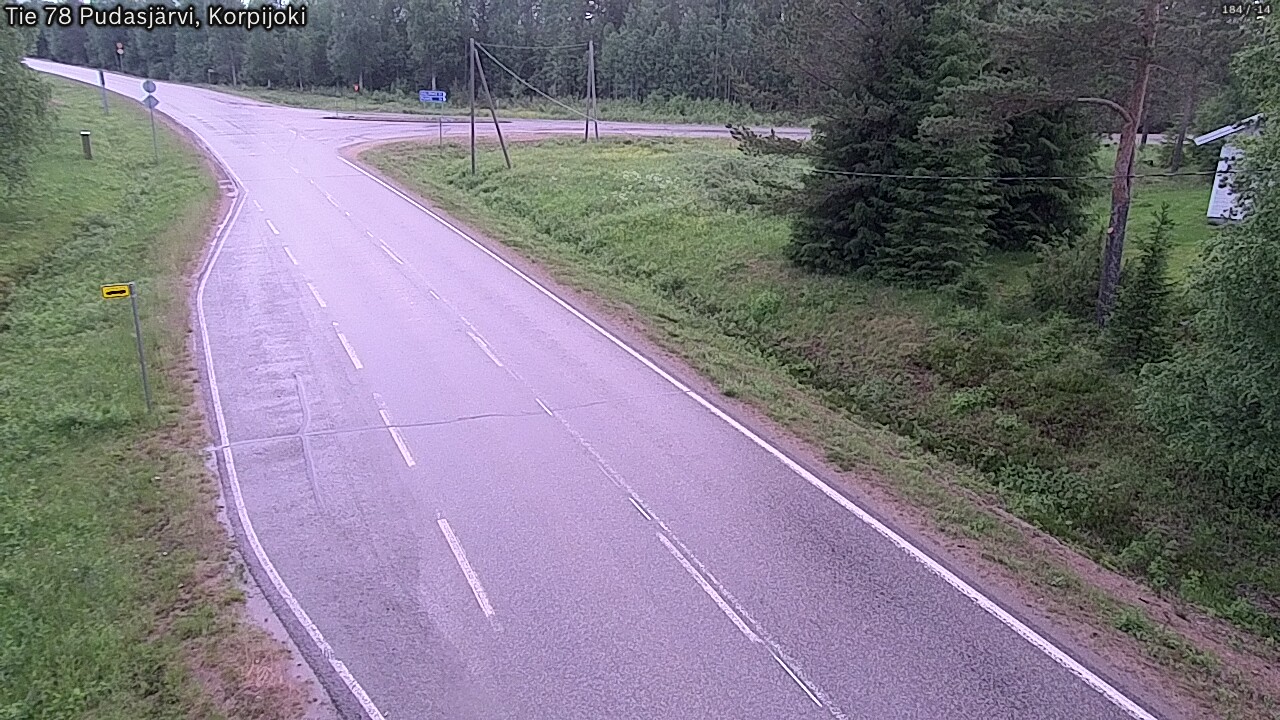 Kelikamerat Kuva Tie 78 Pudasjärvi, Korpijo, Pudasjärvi, Pohjois-Pohjanmaa