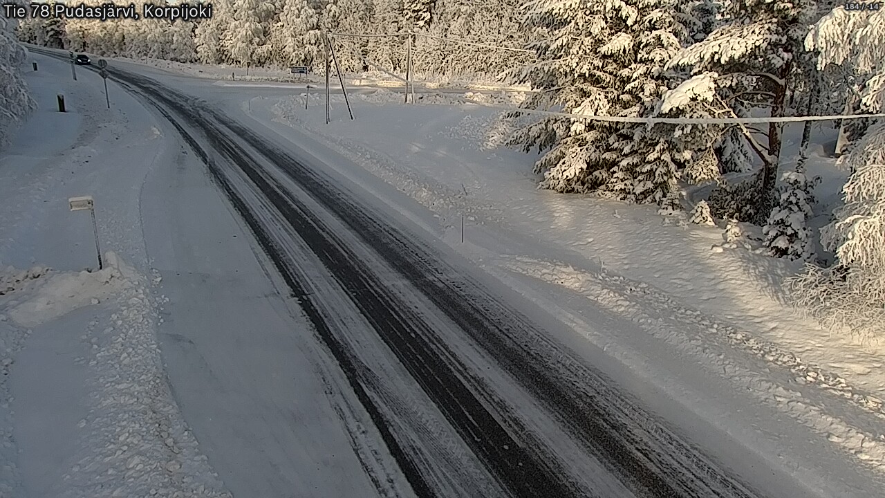 Weather Camera Image Road 78 Pudasjärvi, Korpijoki, Pudasjärvi, Pohjois-Pohjanmaa