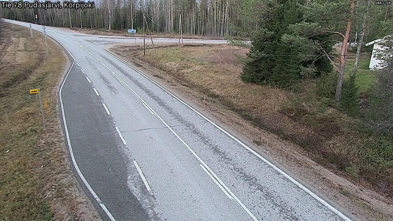 Kelikamerat Kuva Tie 78 Pudasjärvi, Korpijo, Pudasjärvi, Pohjois-Pohjanmaa