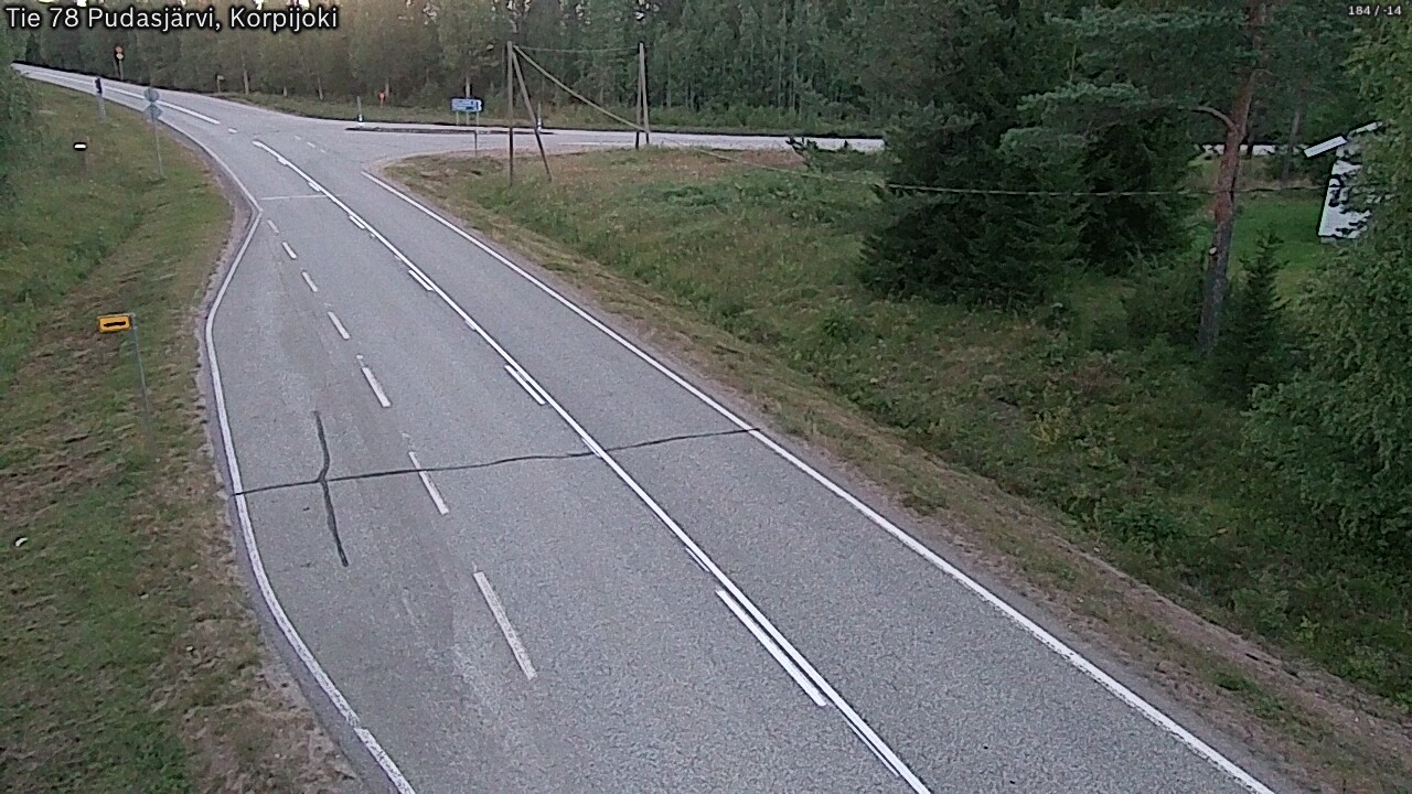 Kelikamerat Kuva Tie 78 Pudasjärvi, Korpijo, Pudasjärvi, Pohjois-Pohjanmaa