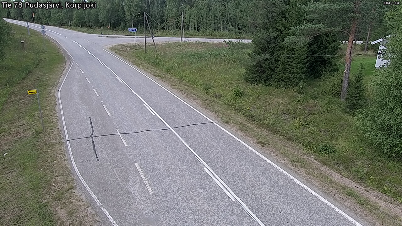 Kelikamerat Kuva Tie 78 Pudasjärvi, Korpijo, Pudasjärvi, Pohjois-Pohjanmaa