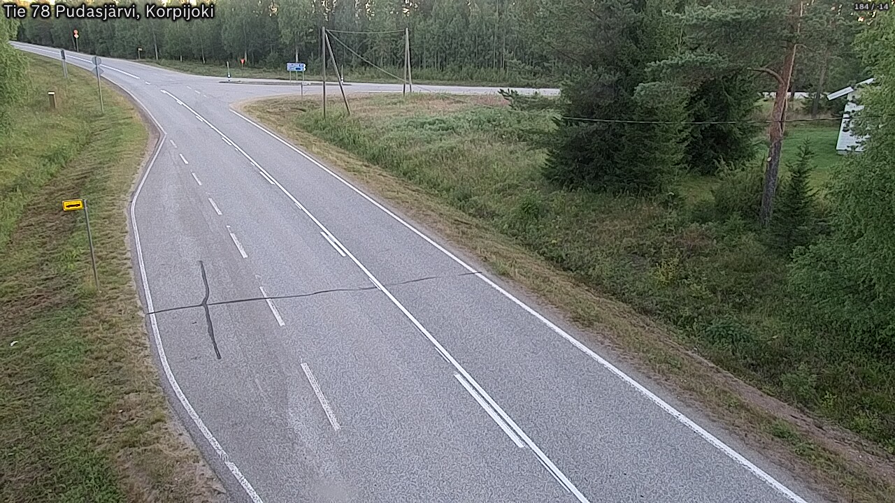 Kelikamerat Kuva Tie 78 Pudasjärvi, Korpijo, Pudasjärvi, Pohjois-Pohjanmaa