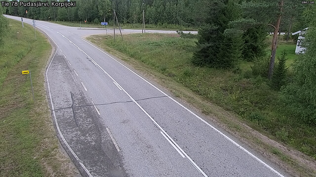 Kelikamerat Kuva Tie 78 Pudasjärvi, Korpijo, Pudasjärvi, Pohjois-Pohjanmaa