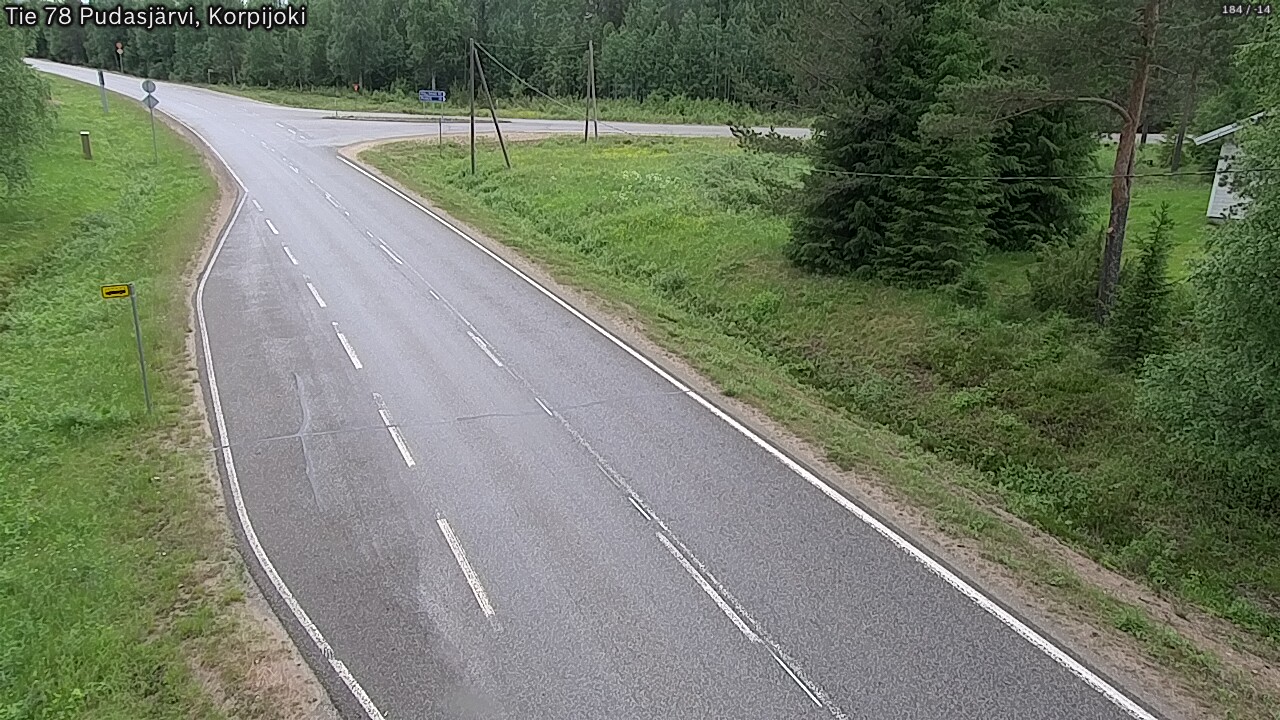 Kelikamerat Kuva Tie 78 Pudasjärvi, Korpijo, Pudasjärvi, Pohjois-Pohjanmaa