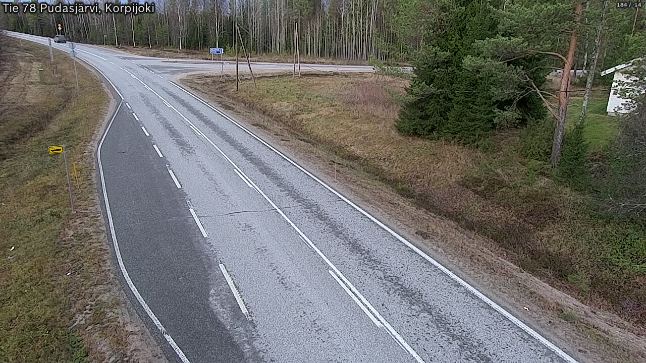 Kelikamerat Kuva Tie 78 Pudasjärvi, Korpijo, Pudasjärvi, Pohjois-Pohjanmaa