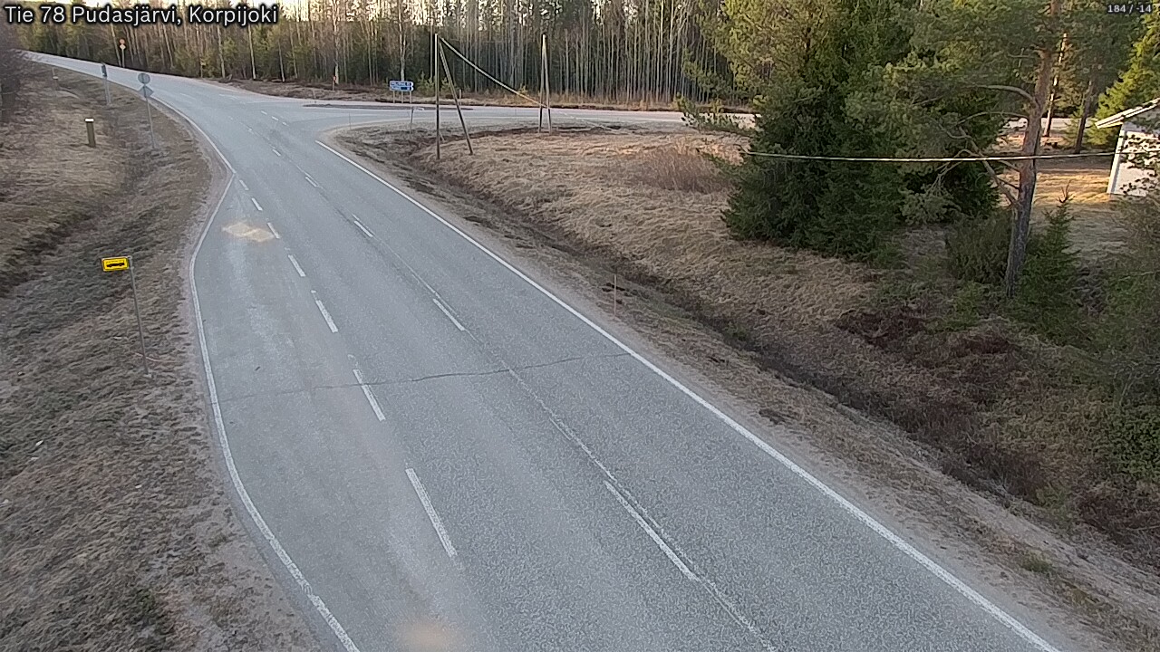 Kelikamerat Kuva Tie 78 Pudasjärvi, Korpijo, Pudasjärvi, Pohjois-Pohjanmaa