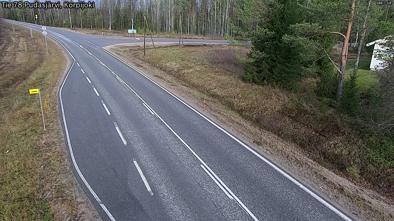 Kelikamerat Kuva Tie 78 Pudasjärvi, Korpijo, Pudasjärvi, Pohjois-Pohjanmaa