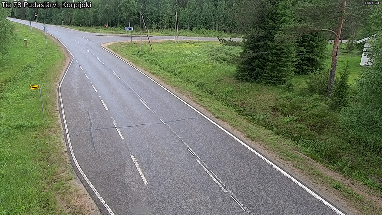 Kelikamerat Kuva Tie 78 Pudasjärvi, Korpijo, Pudasjärvi, Pohjois-Pohjanmaa