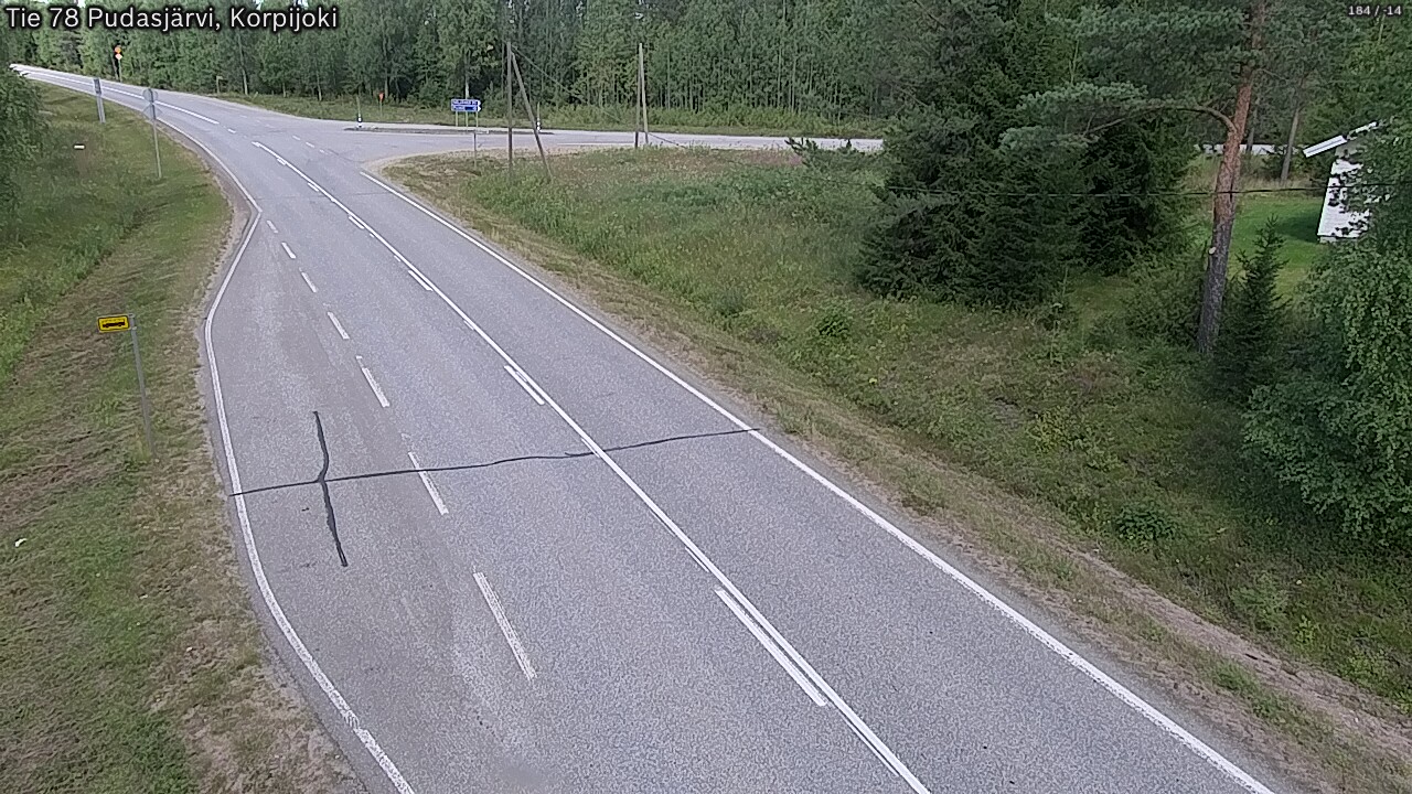 Kelikamerat Kuva Tie 78 Pudasjärvi, Korpijo, Pudasjärvi, Pohjois-Pohjanmaa