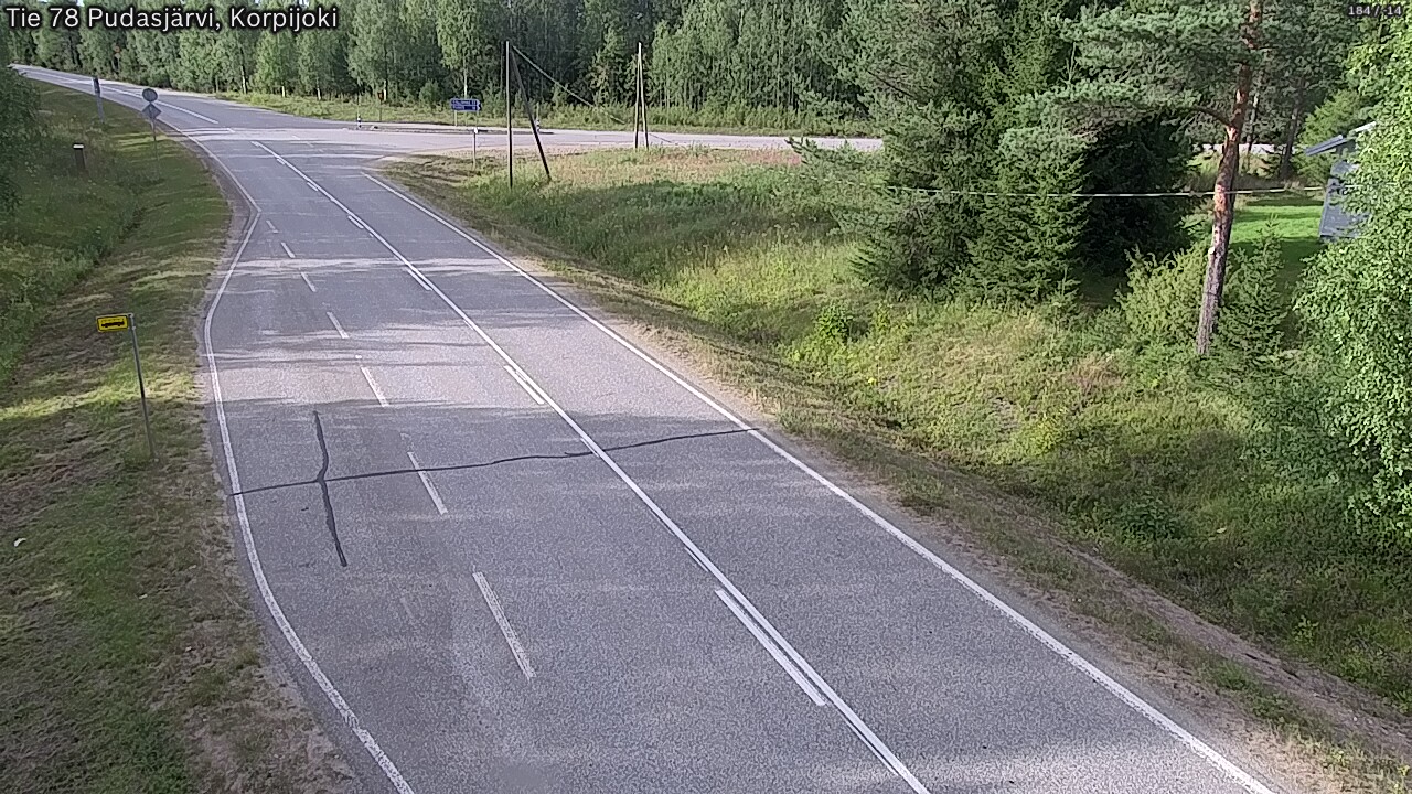Kelikamerat Kuva Tie 78 Pudasjärvi, Korpijo, Pudasjärvi, Pohjois-Pohjanmaa