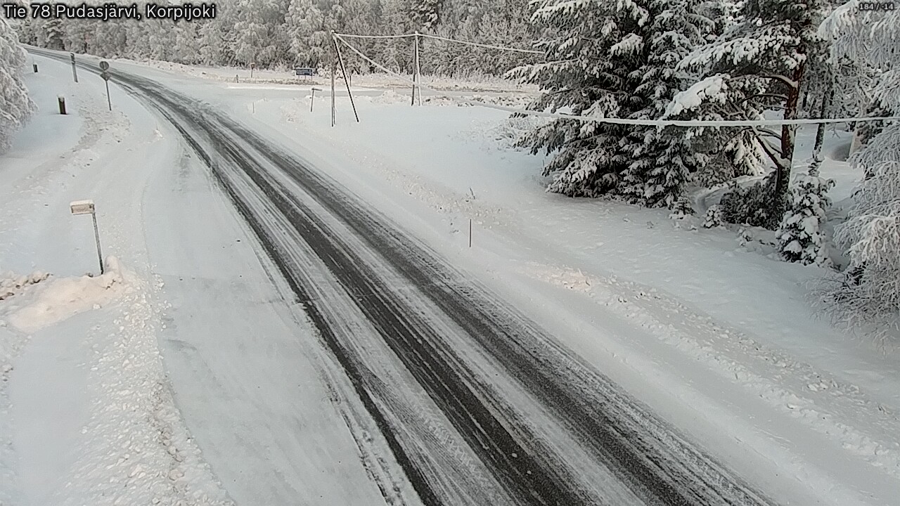Kelikamerat Kuva Tie 78 Pudasjärvi, Korpijo, Pudasjärvi, Pohjois-Pohjanmaa