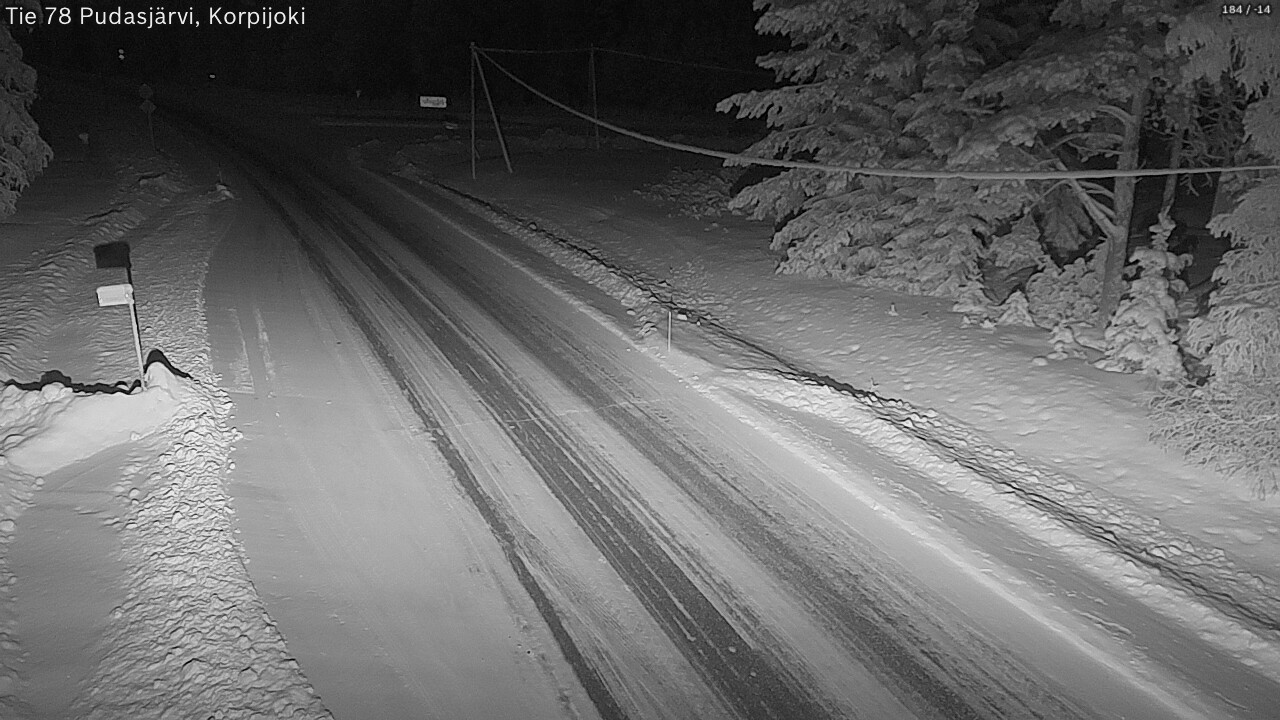 Kelikamerat Kuva Tie 78 Pudasjärvi, Korpijo, Pudasjärvi, Pohjois-Pohjanmaa