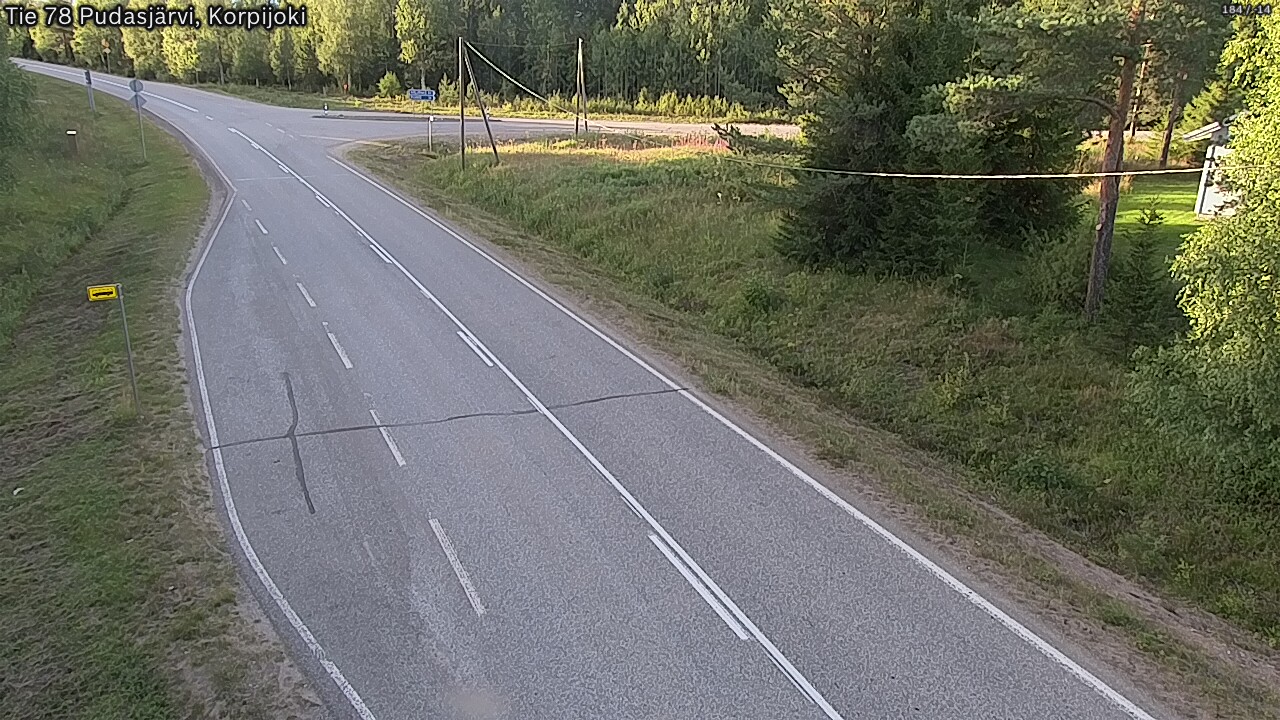 Kelikamerat Kuva Tie 78 Pudasjärvi, Korpijo, Pudasjärvi, Pohjois-Pohjanmaa