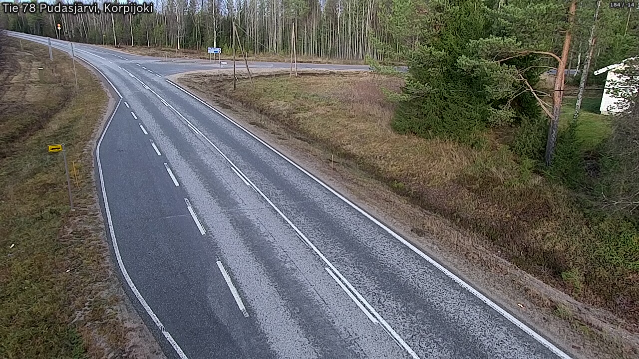 Kelikamerat Kuva Tie 78 Pudasjärvi, Korpijo, Pudasjärvi, Pohjois-Pohjanmaa