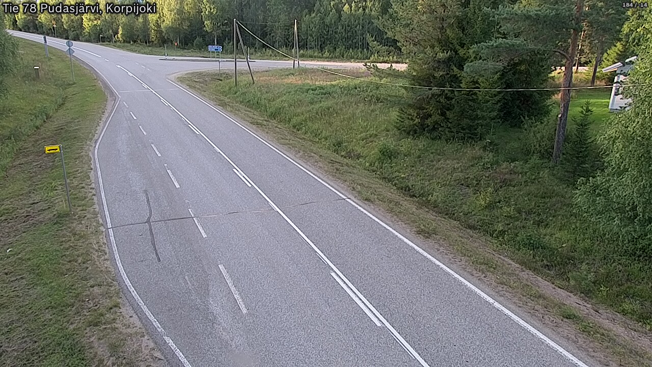 Kelikamerat Kuva Tie 78 Pudasjärvi, Korpijo, Pudasjärvi, Pohjois-Pohjanmaa