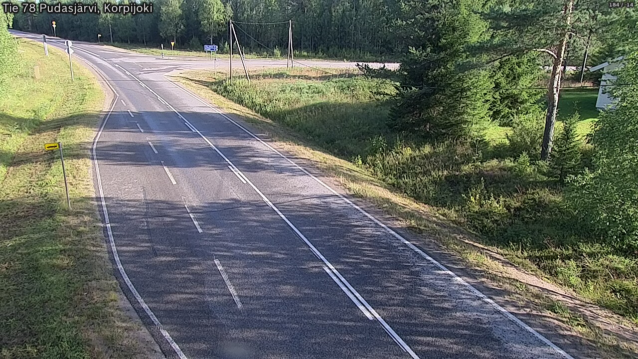 Kelikamerat Kuva Tie 78 Pudasjärvi, Korpijo, Pudasjärvi, Pohjois-Pohjanmaa